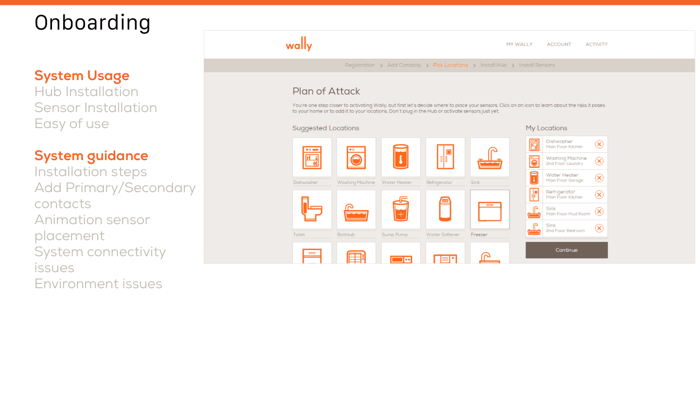 WallyHome Onboarding — Plan of Attack location selection